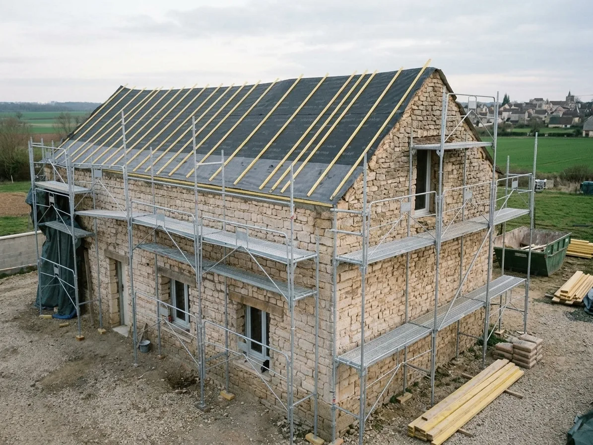 Réfection complète de toiture à Bussy-Saint-Georges